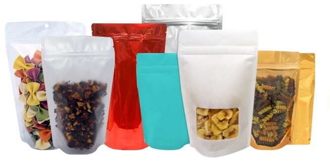 Exemplos de embalagens Stand Up Pouch