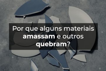 Por que alguns materiais amassam e outros quebram? Prato quebrado no chão